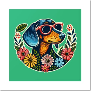 Summer Sunglasses Sausage Dog Posters and Art